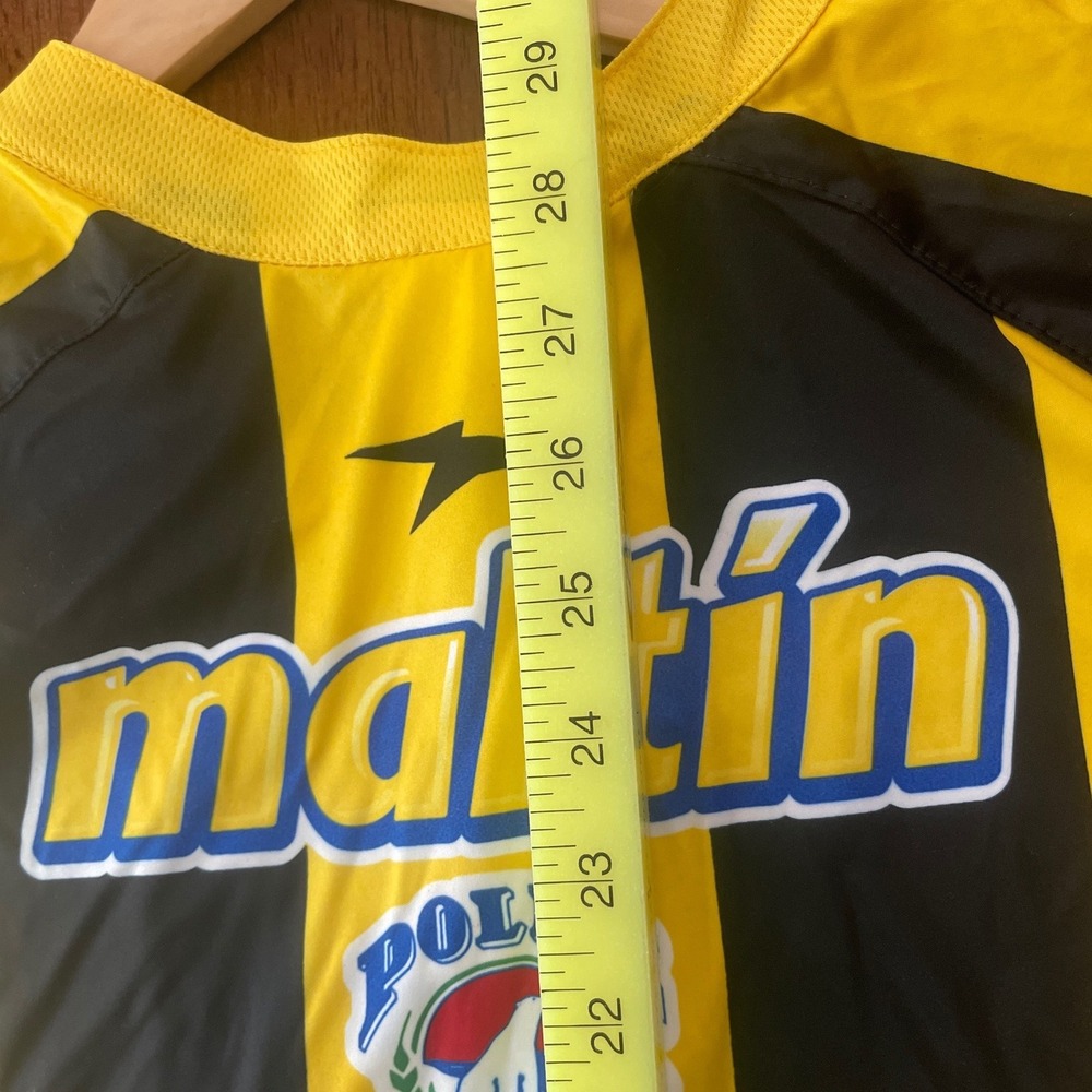 Topper Deportivo Tachira F.C. Soccer Jersey Mens Large Yellow Black Stripe Pepsi - Picture 6 of 6